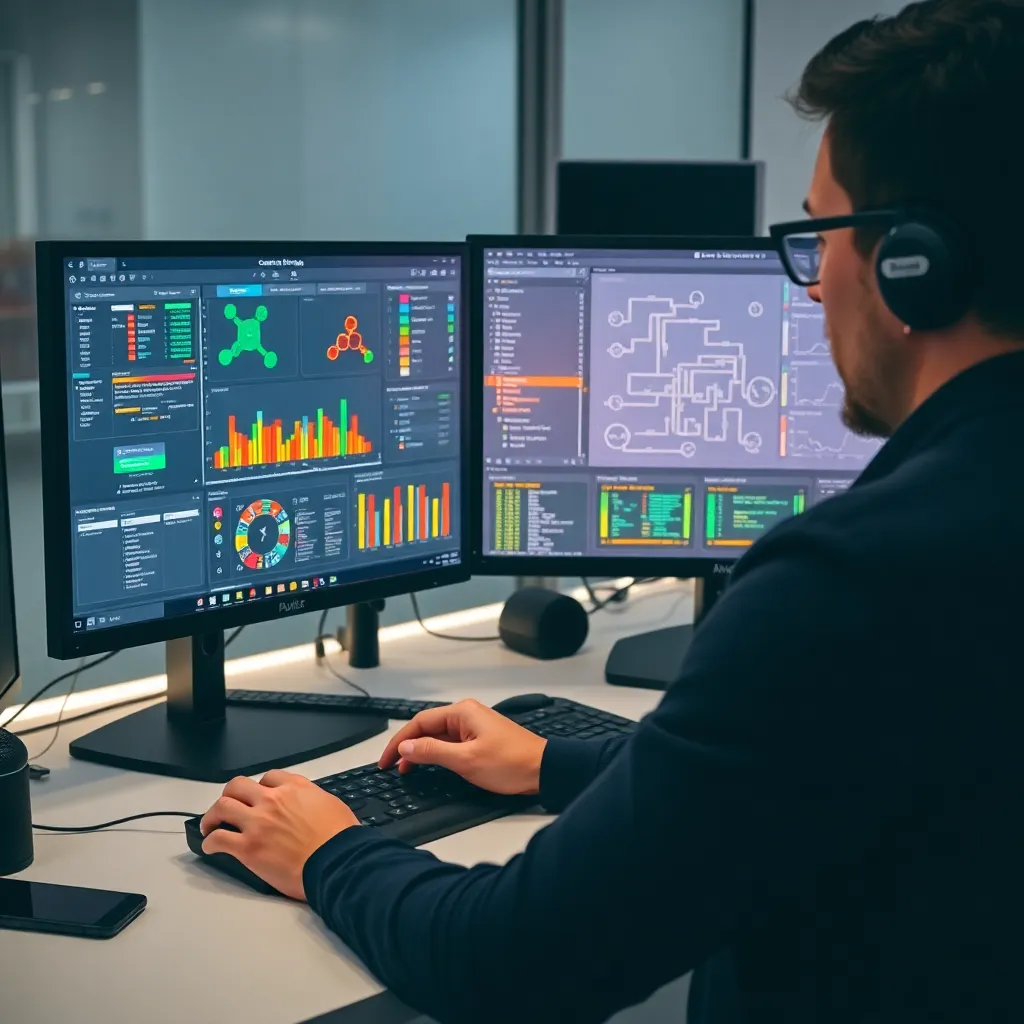 Analista redactando un informe detallado de análisis de videojuego en su ordenador